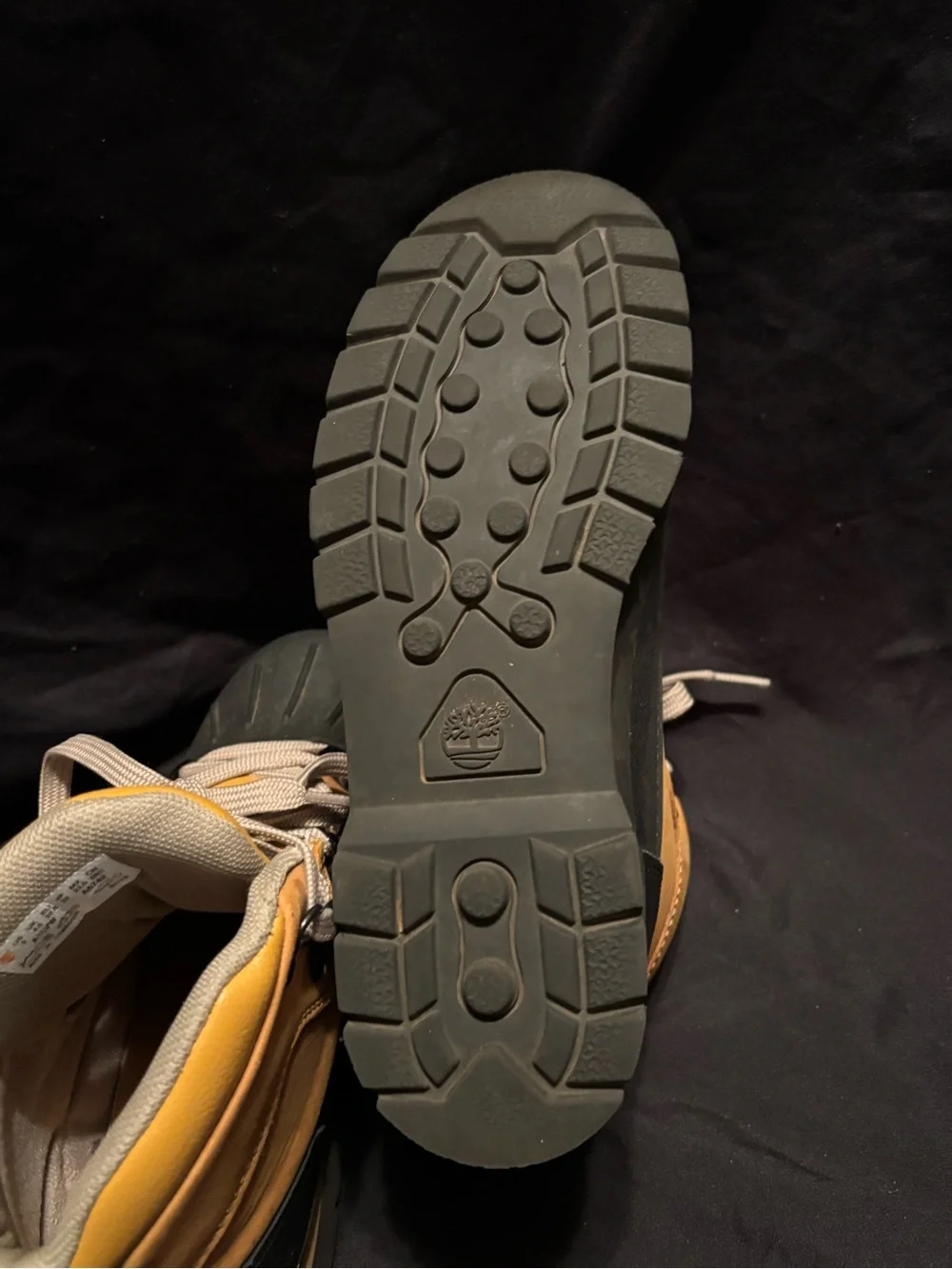 Timberland Kids Tan and Black Lace-Up Winter Boots